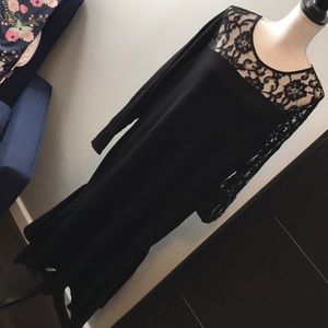 INC Black Stretchy midi dress NWT 2X